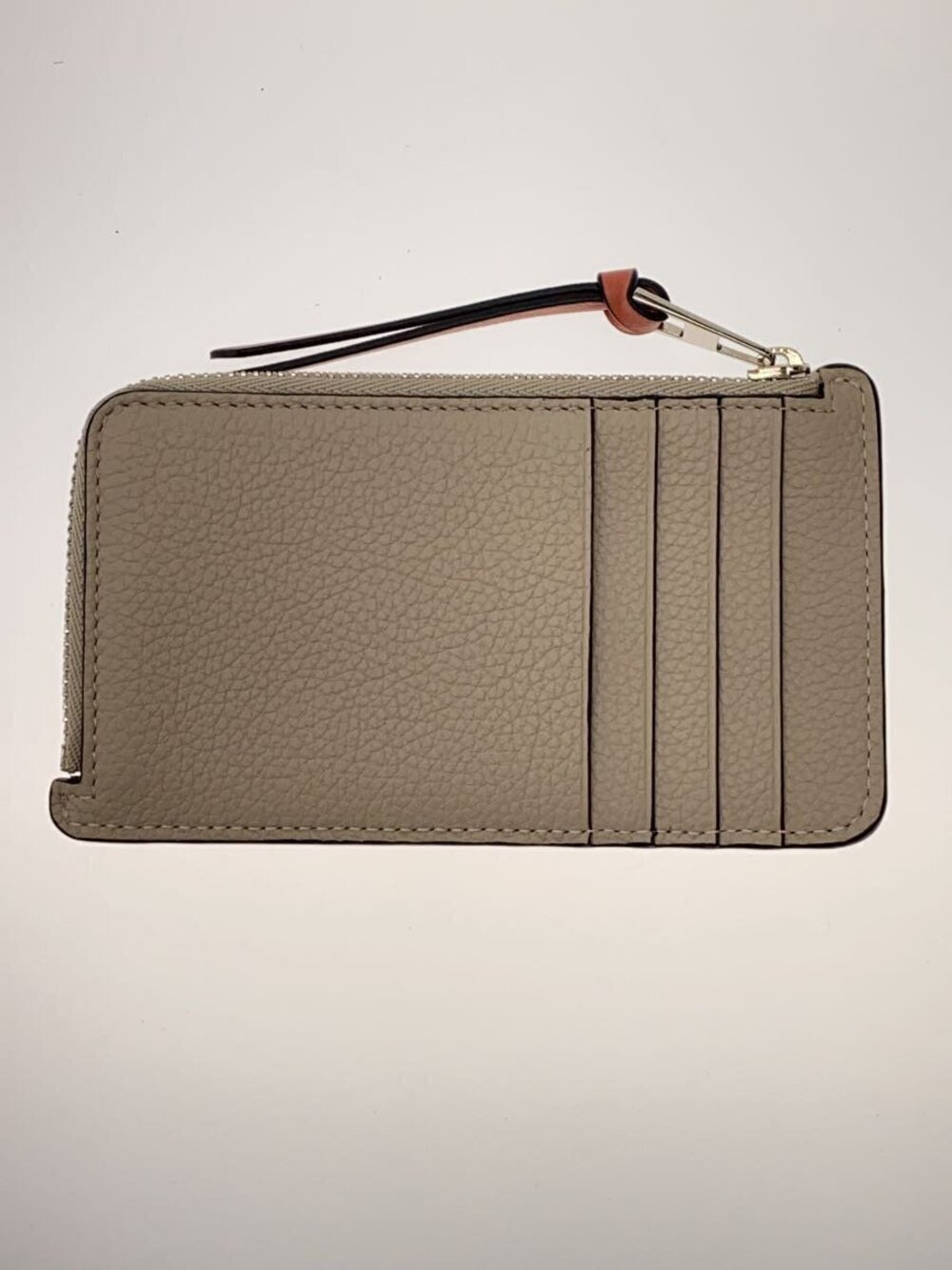 Loewe Card Wallet Beige Cream Case Leather Tan Cream